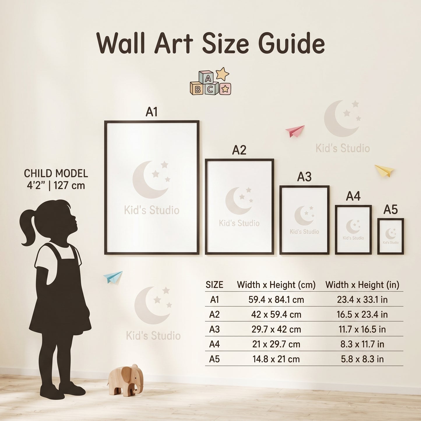 Modern Kid’s Room Frame – Shatterproof Acrylic