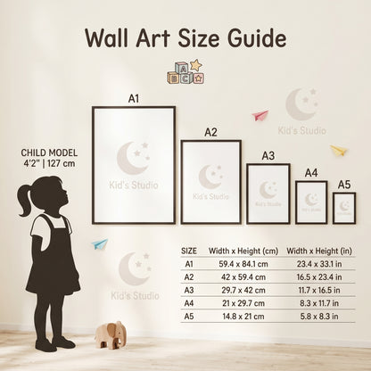 Modern Kid’s Room Frame – Shatterproof Acrylic
